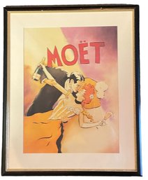 Vintage Reprint Of Moet Advertising 26' X 32'