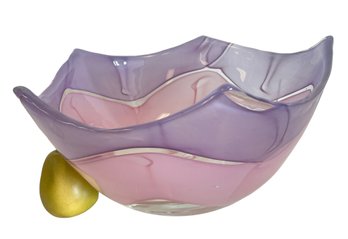 Spectacular Murano Art Glass Centerpiece Bowl