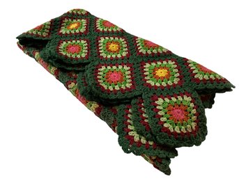 Handmade Crochet Square Throw