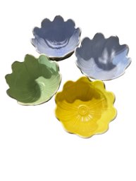 Gorgeous Spring Colored Porcelain Tulip Custard Bowls