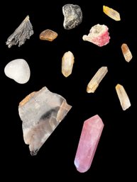 Mixed Lot Of Raw Crystals And Gemstones