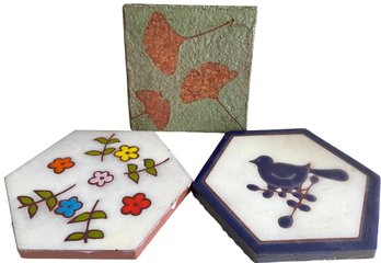 Three Ceramic Trivets