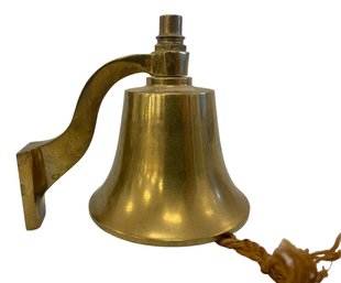 Heavy Vintage Cast Brass Yacht Bell