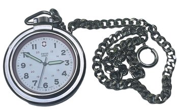 Swiss Army Pocket Watch On Chain