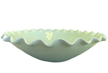 Large Ceramic Pot Luck 'Flirt' Fluted Bowl