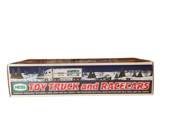 Vintage Hess Truck & Race Cars - New In Box