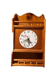 Oak Case Wall Clock