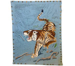 Incomplete Needlepoint Tiger