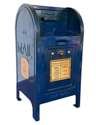 Vintage Brumberger U.S. Mail Post Box Metal Bank