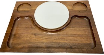 MCM Lacquered Morgan Design Cheese Tray