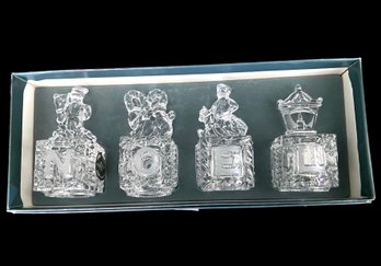 Four Vintage Lenox Fine Crystal 'NOEL' Table Decor
