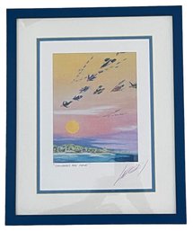 'The Snowbirds Are Coming' Signed Art By Leedy
