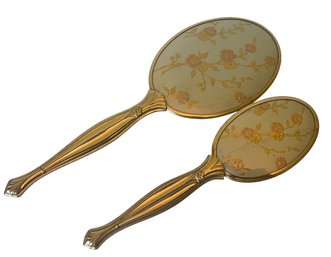 Vintage Dresser Hand Mirror & Brush