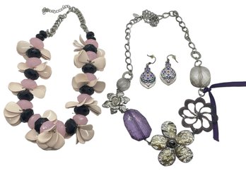 Pair Of Statement Neckpieces And Earrings - Includes Brighton - 3 Pieces