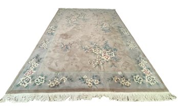 Chinese High Pile Lavendar Wool Rug 12 Ft X 8 FT (DR)