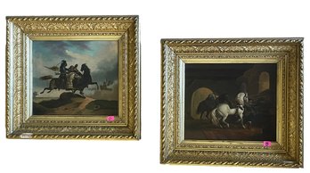 Pair Of Gilt Frame Paintings (B) (C)