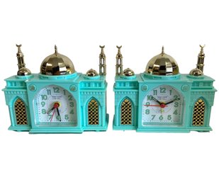 Two Mosque Shaped Alarm Clocks
