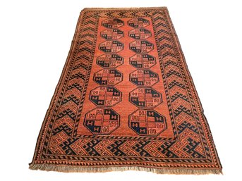 Beautiful Antique Afghan Wool Ersari Rug