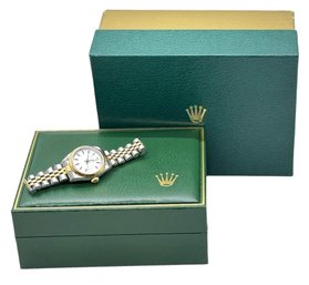 Rolex ~ Ladies 2 Tone Yellow Gold Oyster Perpetual Datejust Watch