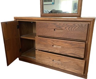 Mid Century Dresser And Mirror By Lexington