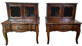 Pair Of Mid Century French Provincial Nightstands