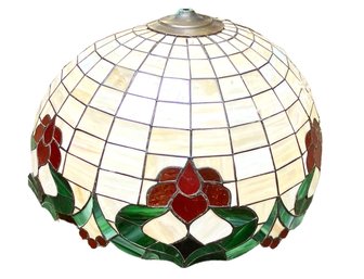 Vintage Stained Glass Hanging Lamp  Shade