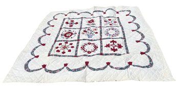 Vintage Cotton Quilt And Shams