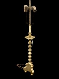 2 Light Antique Brass Side Lamp