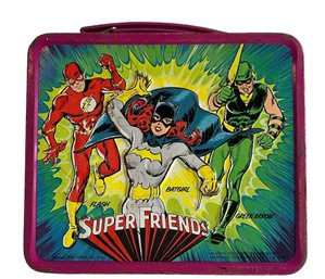 Vintage DC Comics Super Friends Metal Lunch Box
