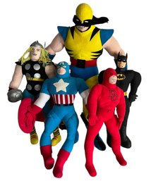 Vintage Soft Plush Toy Action Heroes