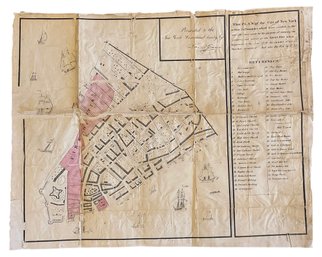 Antique Map Of New York Circa 1780 (W)