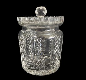 Vintage Cut Crystal Biscuit Jar (K)