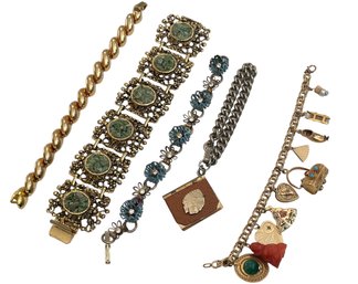 Vintage Bracelet Collection - Includes 14K Gold - 5 Pieces