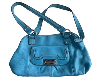 Tignanello Blue Leather Handbag