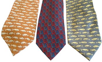 Three Silk Neckties, Mystic Aquarium And MC Escher