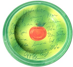 Large Italian Ceramic Platter 'Frutta Bella' By Zrike 15'