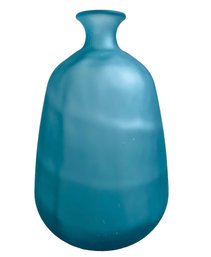 Teal Seaglass Textured Vase