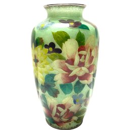 Late 19th Century Japanese 'plique -a-jour' Vase Meiji Period