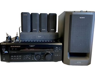 SONY Surround Sound System With Six Speakers