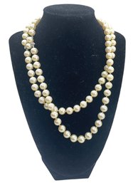 Double Strand Ciner Faux Pearl Necklace
