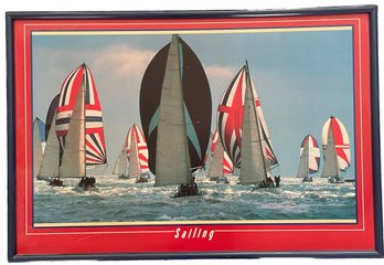 Large Vintage 'Sailing Poster' (C-16)