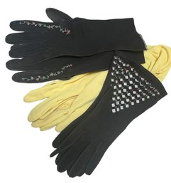 Vintage Gloves - 3 Pairs