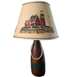 Vintage Hand Crafted Seaside Motif Buoy Lamp