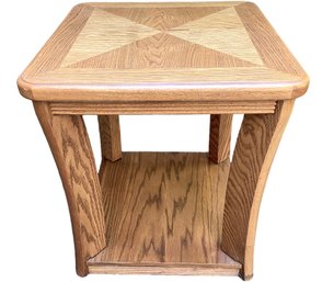 Vintage Oak Parque Accent Table