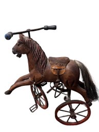 Antique French Inspired Horse Tricycle