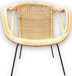 MCM Bamboo Rattan Hoop Chair 25' X 16' X 28'