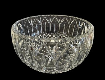 Large Vintage Cut Crystal Centerpiece Bowl