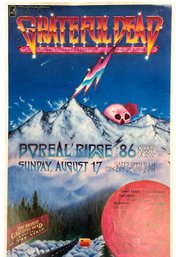 Vintage 1986 Grateful Dead 'Summit Conference II' Concert Poster (C)