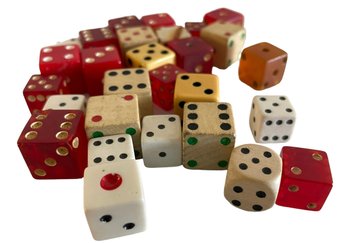 Collection Of Vintage Dice