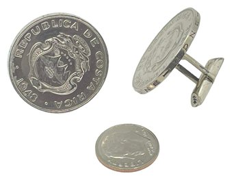 Sterling Silver Coin Cufflinks (B) .79 OZT